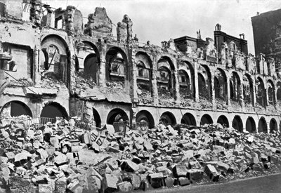 Ruins of the Ministry of Finance during the Commune of Paris, 1871 by French Photographer